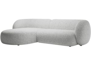 Micadoni Světle &scaron;ed&aacute; rohov&aacute; pohovka Kate 285 cm