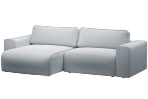 Micadoni Světle &scaron;ed&aacute; rozkl&aacute;dac&iacute; pohovka Victor 246 cm