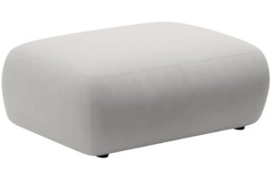 Micadoni Světle &scaron;ed&aacute; sametov&aacute; podnožka Kate 99 x 60 cm