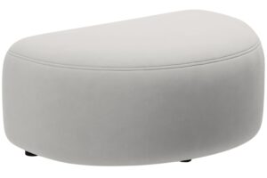 Micadoni Světle &scaron;ed&aacute; sametov&aacute; podnožka Kate II. 99 x 60 cm