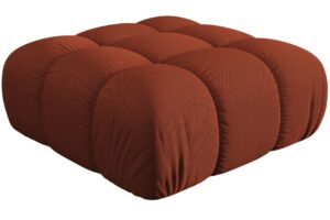 Micadoni Terakotově oranžov&aacute; podnožka Bellis 94 x 94 cm