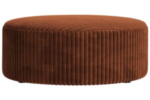 Micadoni Terakotově oranžov&yacute; man&scaron;estrov&yacute; taburet Dia 90 cm