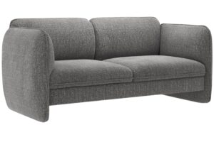 Micadoni Tmavě &scaron;ed&aacute; dvoum&iacute;stn&aacute; pohovka Georgia 168 cm