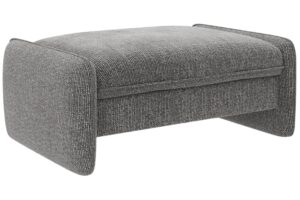 Micadoni Tmavě &scaron;ed&aacute; podnožka Georgia 115 x 70 cm