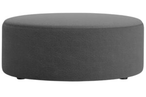 Micadoni Tmavě &scaron;ed&yacute; boucl&eacute; taburet Dia 90 cm