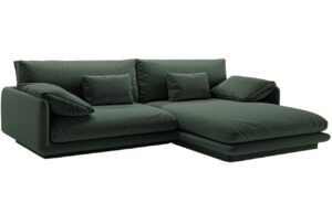 Micadoni Zelen&aacute; čalouněn&aacute; rohov&aacute; pohovka Torino 250 cm