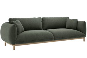 Micadoni Zelen&aacute; čtyřm&iacute;stn&aacute; pohovka Ada 248 cm