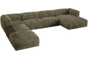 Micadoni Zelen&aacute; man&scaron;estrov&aacute; rohov&aacute; pohovka Martina 406 cm