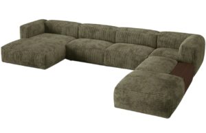 Micadoni Zelen&aacute; man&scaron;estrov&aacute; rohov&aacute; pohovka Martina 406 cm