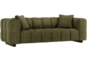 Micadoni Zelen&aacute; rozkl&aacute;dac&iacute; pohovka Puma 260 cm