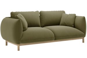 Micadoni Zelen&aacute; sametov&aacute; dvoum&iacute;stn&aacute; pohovka Ada 178 cm