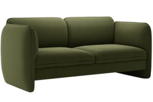 Micadoni Zelen&aacute; sametov&aacute; dvoum&iacute;stn&aacute; pohovka Georgia 168 cm