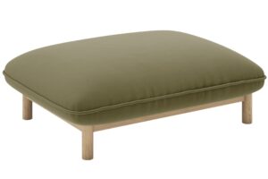 Micadoni Zelen&aacute; sametov&aacute; podnožka Ada 95 x 65 cm