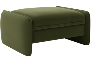 Micadoni Zelen&aacute; sametov&aacute; podnožka Georgia 95 x 70 cm