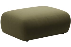 Micadoni Zelen&aacute; sametov&aacute; podnožka Kate 99 x 60 cm