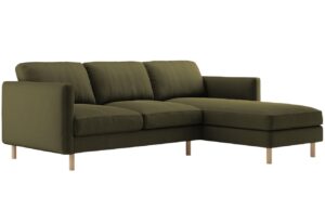 Micadoni Zelen&aacute; sametov&aacute; rohov&aacute; pohovka Eden 250 cm