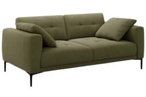 Micadoni Zelen&aacute; sametov&aacute; trojm&iacute;stn&aacute; pohovka Bemy 200 cm