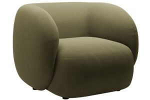 Micadoni Zelen&eacute; sametov&eacute; křeslo Kate