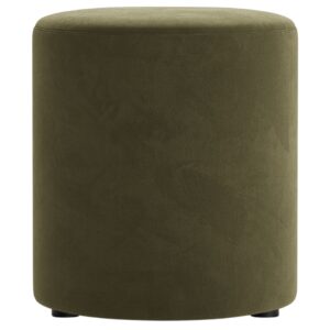 Micadoni Zelen&yacute; sametov&yacute; taburet Dia 40 cm