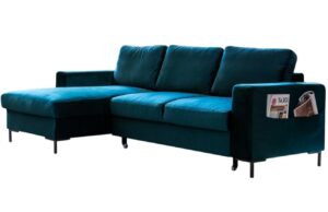 Miuform Sametov&aacute; rozkl&aacute;dac&iacute; pohovka Lofty Lilly 236 cm