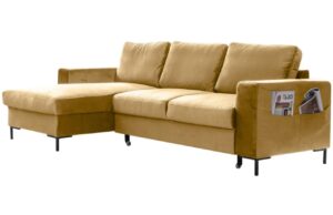 Miuform Sametov&aacute; rozkl&aacute;dac&iacute; pohovka Lofty Lilly 236 cm