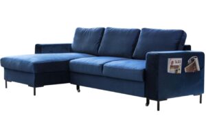 Miuform Sametov&aacute; rozkl&aacute;dac&iacute; pohovka Lofty Lilly 236 cm