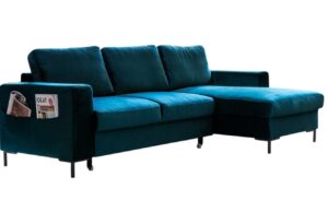 Miuform Sametov&aacute; rozkl&aacute;dac&iacute; pohovka Lofty Lilly 236 cm