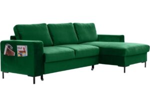 Miuform Sametov&aacute; rozkl&aacute;dac&iacute; pohovka Lofty Lilly 236 cm