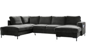 Miuform Sametov&aacute; rozkl&aacute;dac&iacute; pohovka Lofty Lilly 303 cm