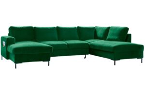 Miuform Sametov&aacute; rozkl&aacute;dac&iacute; pohovka Lofty Lilly 303 cm