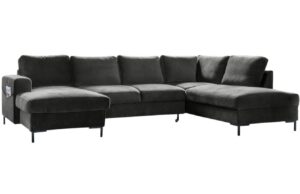 Miuform Sametov&aacute; rozkl&aacute;dac&iacute; pohovka Lofty Lilly 303 cm