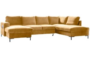 Miuform Sametov&aacute; rozkl&aacute;dac&iacute; pohovka Lofty Lilly 303 cm