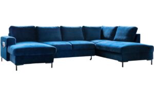 Miuform Sametov&aacute; rozkl&aacute;dac&iacute; pohovka Lofty Lilly 303 cm