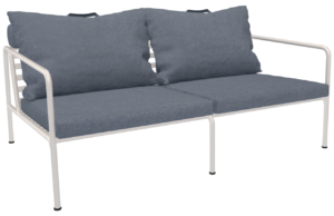 Modr&aacute; čalouněn&aacute; zahradn&iacute; dvoum&iacute;stn&aacute; pohovka HOUE Avon 159 cm