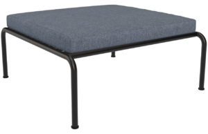 Modr&aacute; čalouněn&aacute; zahradn&iacute; podnožka HOUE Avon II.