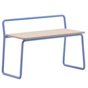 Modr&aacute; dětsk&aacute; lavice Kave Home Tinn 75 cm