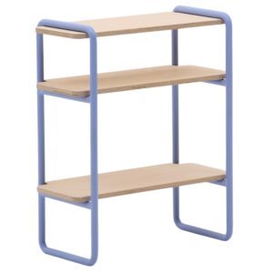 Modr&aacute; n&aacute;stěnn&aacute; police Kave Home Tinn 70 x 60 cm