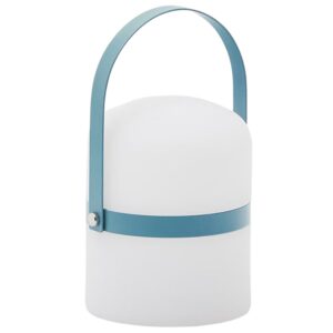 Modr&aacute; plastov&aacute; LED lampa Kave Home Ridley