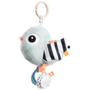 Modr&aacute; ply&scaron;ov&aacute; z&aacute;věsn&aacute; hračka Done by Deer Birdee