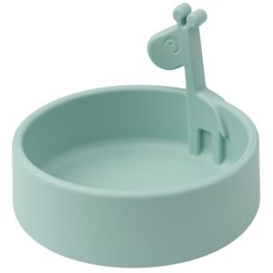 Modr&aacute; silikonov&aacute; dětsk&aacute; miska Done by Deer Peekaboo Raffi