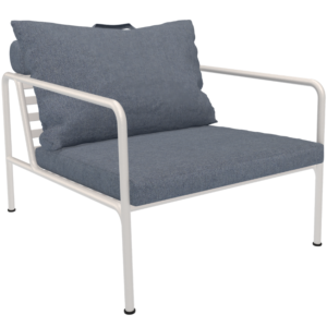 Modr&eacute; čalouněn&eacute; zahradn&iacute; křeslo HOUE Avon