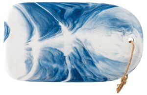 Modr&eacute; kameninov&eacute; serv&iacute;rovac&iacute; prk&eacute;nko Bloomingville Aiden 35 x 20 cm