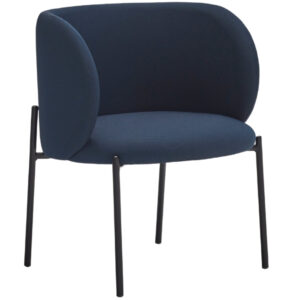 Modr&eacute; l&aacute;tkov&eacute; lounge křeslo Teulat Mogi