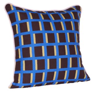 Modro-hněd&yacute; bavlněn&yacute; pol&scaron;t&aacute;ř H&uuml;bsch Agenda 50 x 50 cm