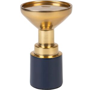 Modro zlat&yacute; kovov&yacute; sv&iacute;cen ZUIVER GLAM S