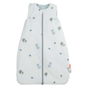 Modr&yacute; bavlněn&yacute; dětsk&yacute; spac&iacute; pytel Done by Deer Lalee 70 cm