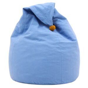 Modr&yacute; dětsk&yacute; sedac&iacute; pytel Kave Home Olvi 60 cm