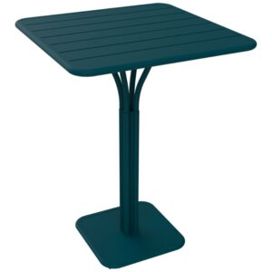 Modr&yacute; kovov&yacute; barov&yacute; stůl Fermob Luxembourg Pedestal 80 x 80 cm