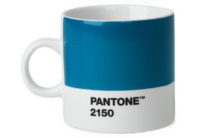Modr&yacute; porcel&aacute;nov&yacute; hrnek Pantone Blue 2150 120 ml