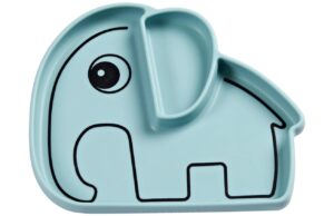 Modr&yacute; silikonov&yacute; tal&iacute;ř Done by Deer Elphee s př&iacute;savkou